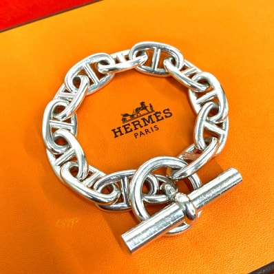 HERMES エルメス シェーヌダンクル TGM 12コマ マルジェラ期 シルバー925 ブレスレット シルバー
41336