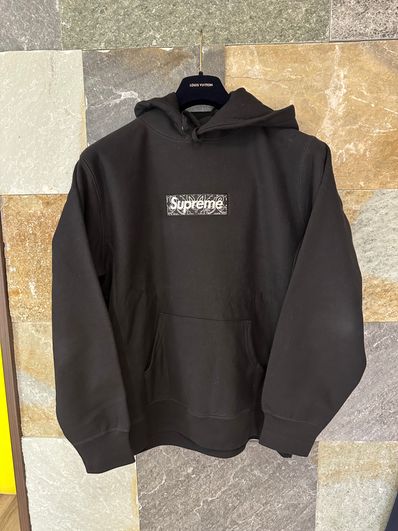 Supreme Bandana Box Logo Hooded Sweatshirt "Black"
