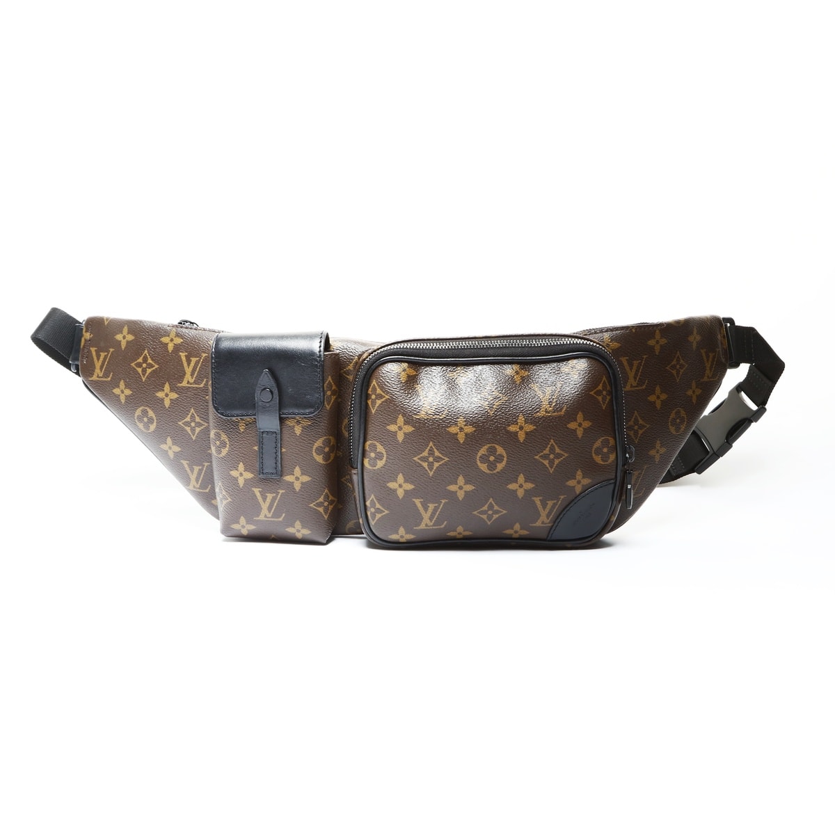 ヴィトン LV 2020年製 モノグラム マカサー クリストファー バムバッグ ショルダーバッグ【中古】