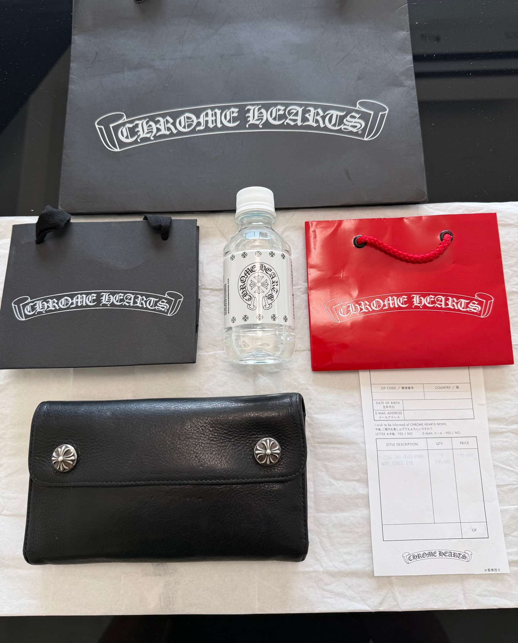 値下げ交渉可能 / 正規品!CHROME HEARTS クロムハーツ ウェーブ WAVE ウォレット 財布