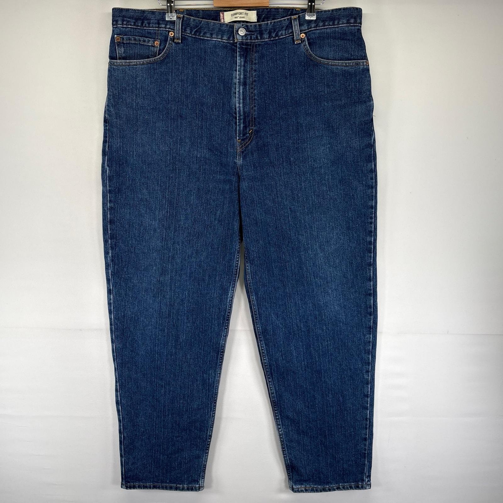 古着 リーバイス Levi's デニム パンツ 560 5ポケット 大きいサイズ テーパード ジッパーフライ W42 L32  ブルー系 メンズ