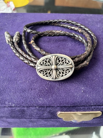 Chrome Hearts Tiny Classic Oval Loop Tie "Silver"