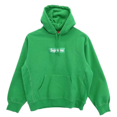 Supreme シュプリーム パーカー 24AW Box Logo Hooded Sweatshirt ボックス ロゴ フーデッド スウェットシャツ パーカー グリーン グリーン系 M【極上美品】【中古】