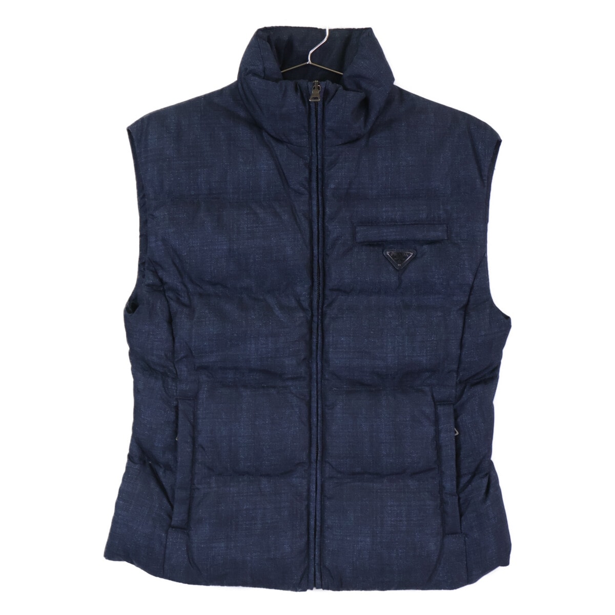 B (目立った傷や汚れなし)】プラダ 29X149 11年製 ﾈｲﾋﾞｰ 三角ﾌﾟﾚｰﾄ