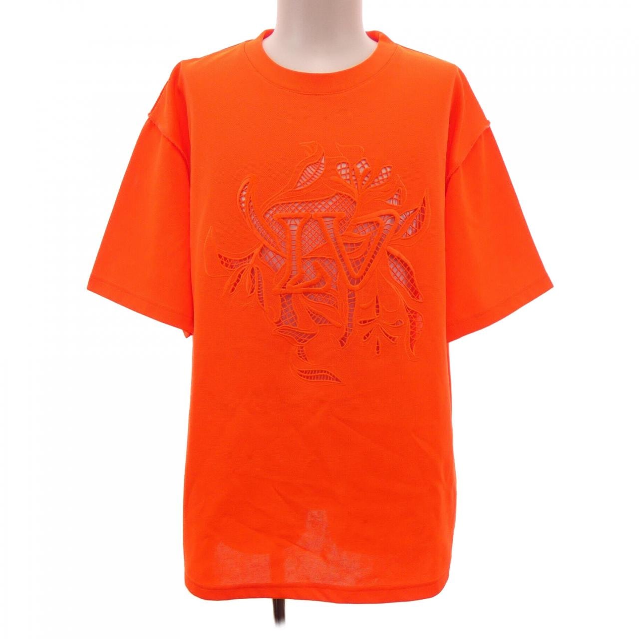 ルイヴィトン LOUIS VUITTON LVヴェジェトゥルレースエンブロイダリーTシャツ HIY88WTYS Tシャツ