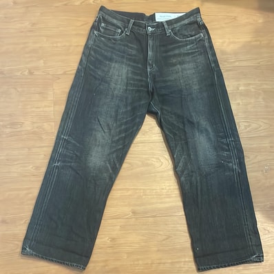 NEIGHBORHOOD Washed Denim DP Wide Pants "Black"