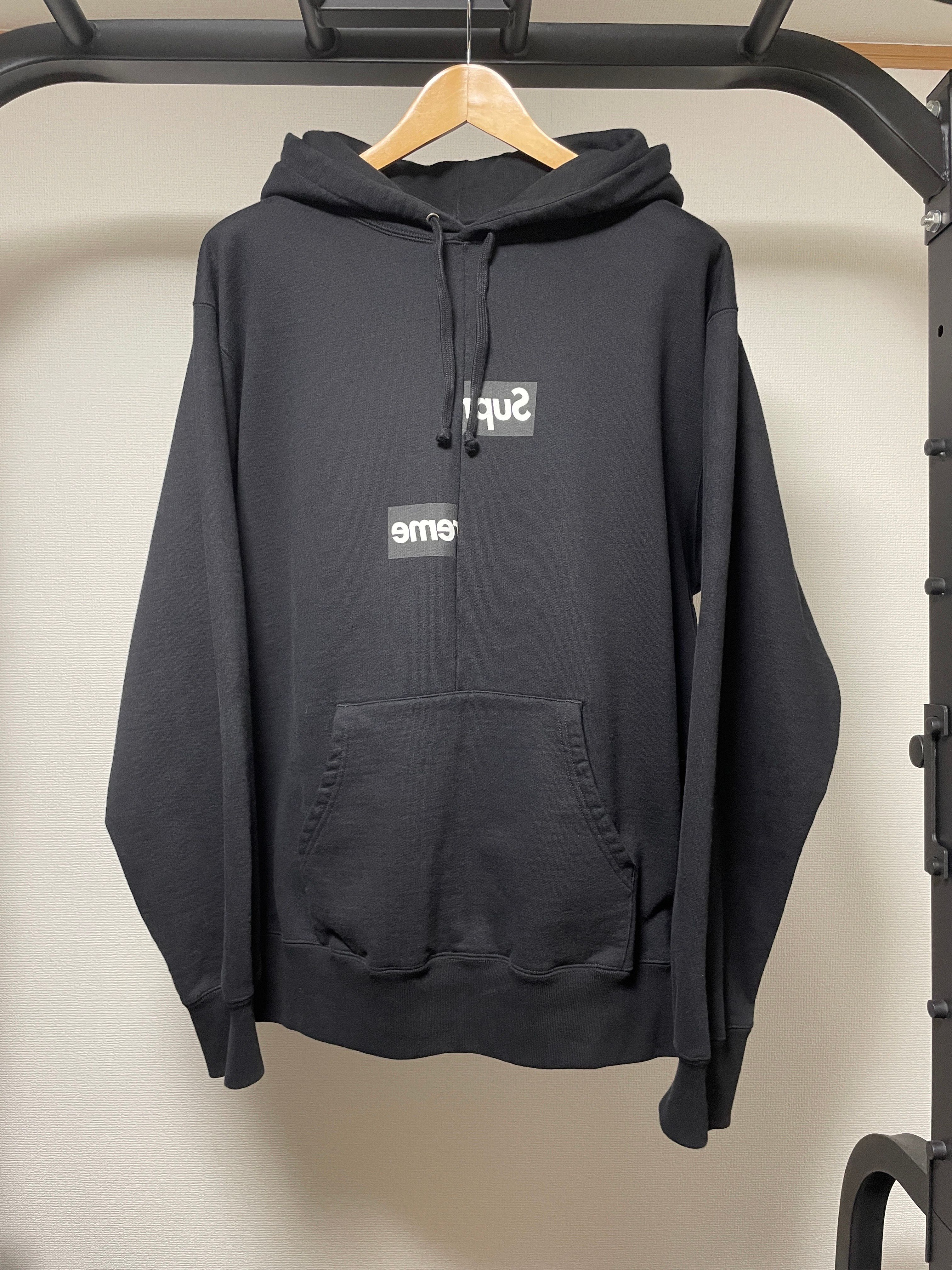 Supreme / Comme des Garçons SHIRT® Split Box Logo Hooded Sweatshirt "Black"