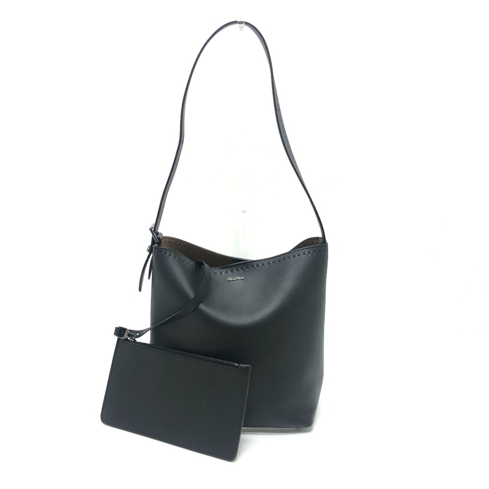 マックスマーラ MAX MARA ロゴ 2524516021ARCHETIPO1SV2004 アルケティポ ミディアム カバン 肩掛け ショルダーバッグ レザー ブラック