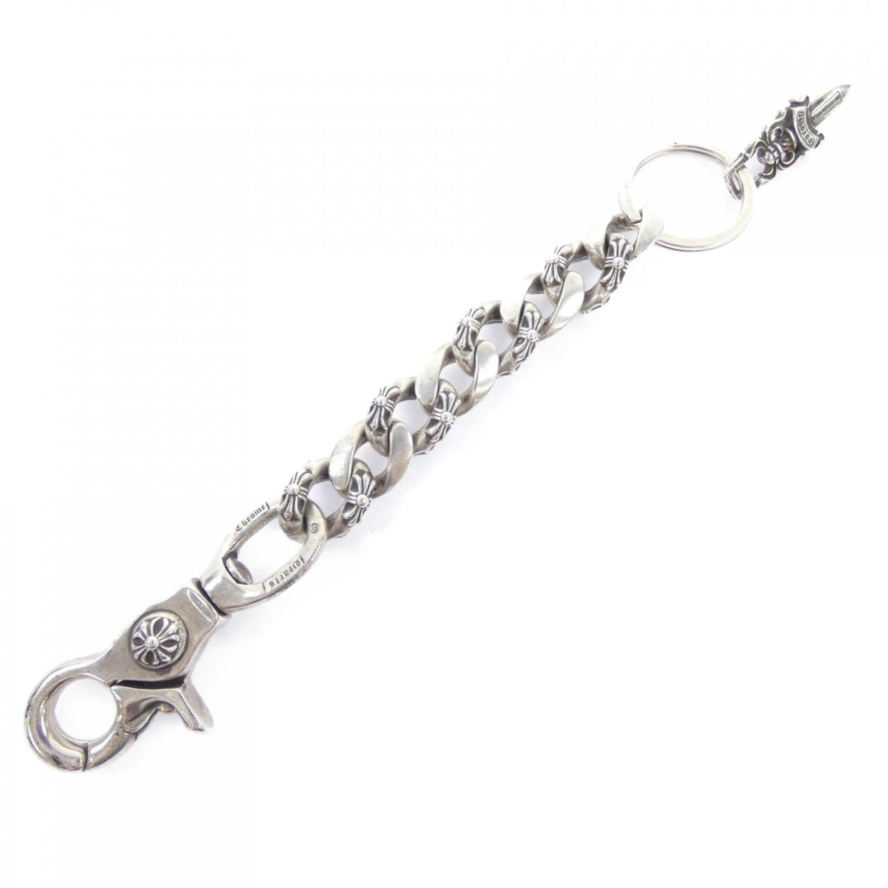 クロムハーツ CHROME HEARTS CLIP CHAIN FANCY #5 DAGGER 8LINKS SWVL 2357 304 5000 9100 KEY HOLDER