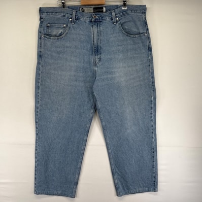 古着 リーバイス Levi's デニム パンツ シルバータブ 大きいサイズ ジッパーフライ 5ポケット ジーンズ W40 L30 ブルー系 メンズ