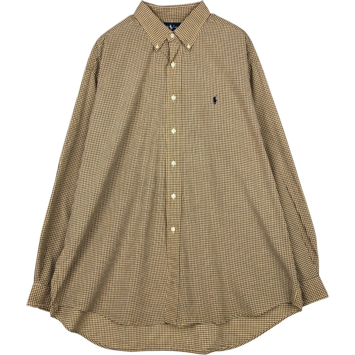 古着 ラルフローレン Ralph Lauren BLAKE 長袖 ボタンダウンチェックシャツ メンズXL相当/eaa677938