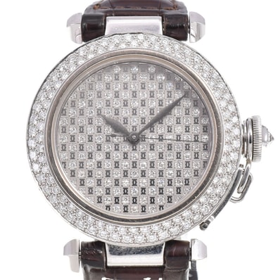 カルティエ CARTIER WJ1086M9/2308 パシャ ドゥ カルティエ クラシック ダイヤモンド 自動巻き メンズ 美品 N#145596