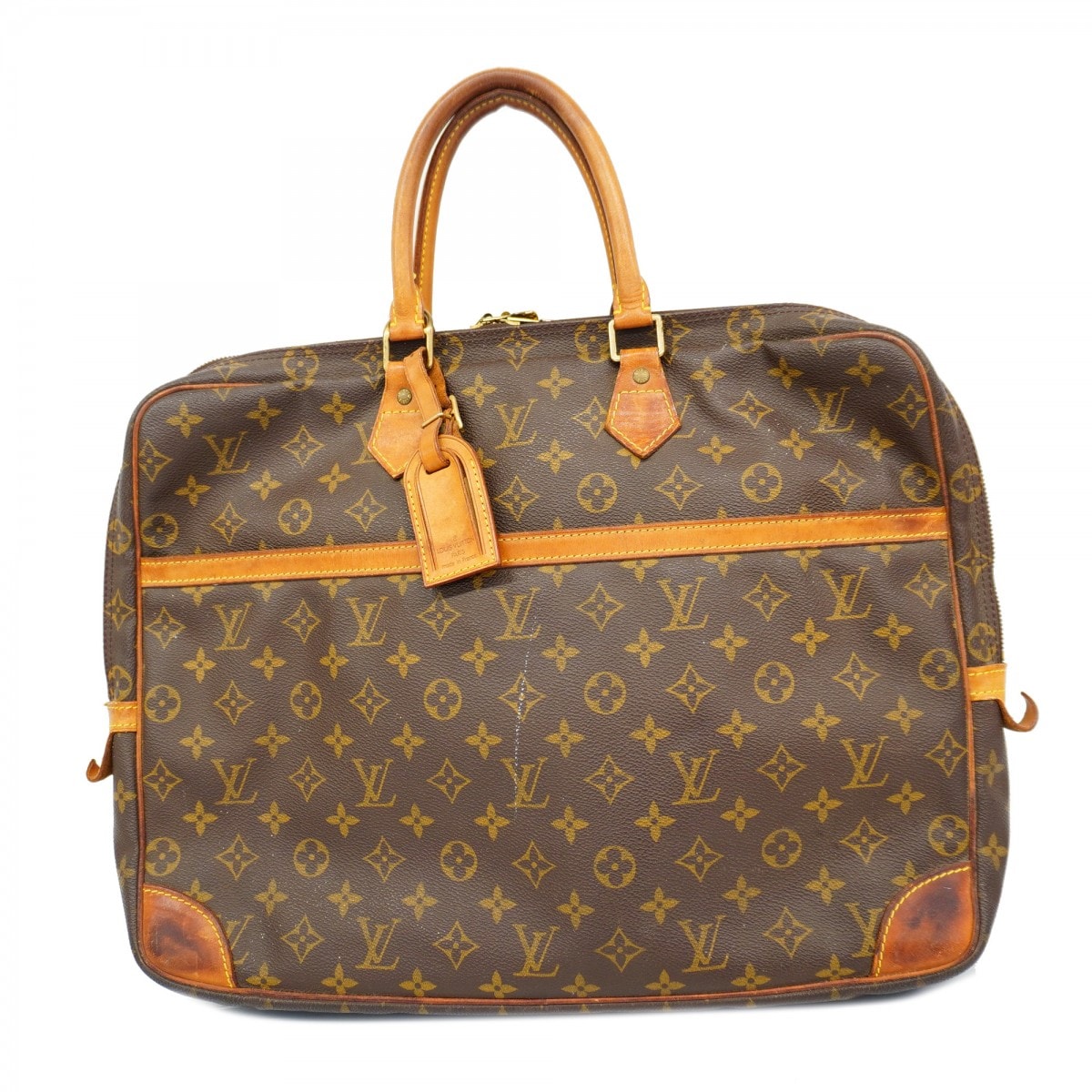【6db2101-k】ルイヴィトン ビジネスバッグ モノグラム ポルトドキュマンヴォワヤージュ M53362 ブラウン【中古】メンズ