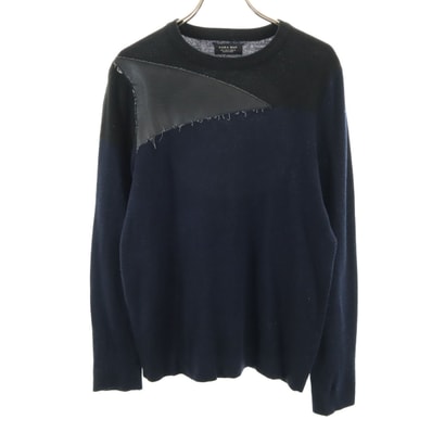 ZARA MAN ザラマン 長袖 ニット S ネイビー セーター