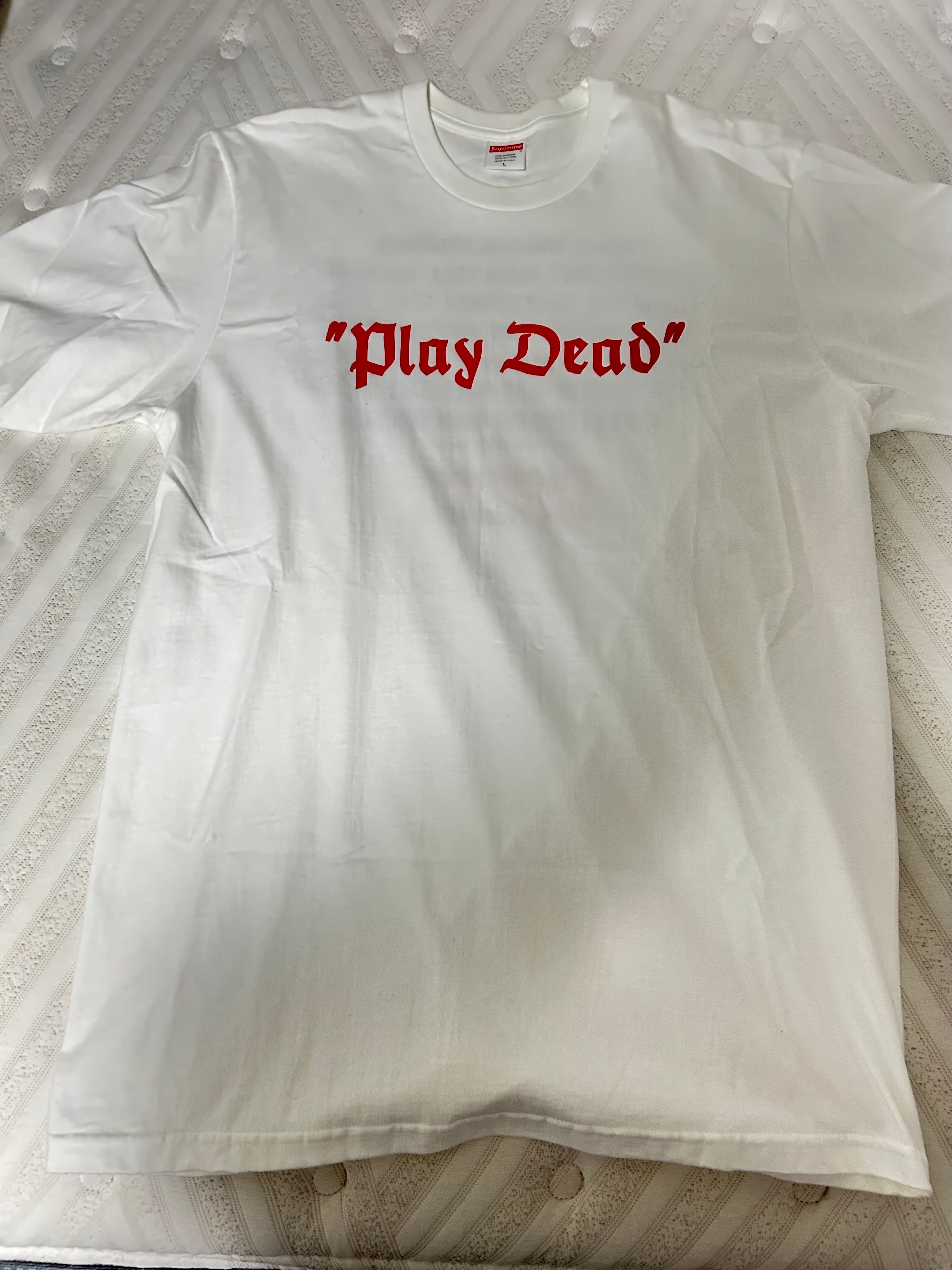 Supreme Play Dead Tee "White"