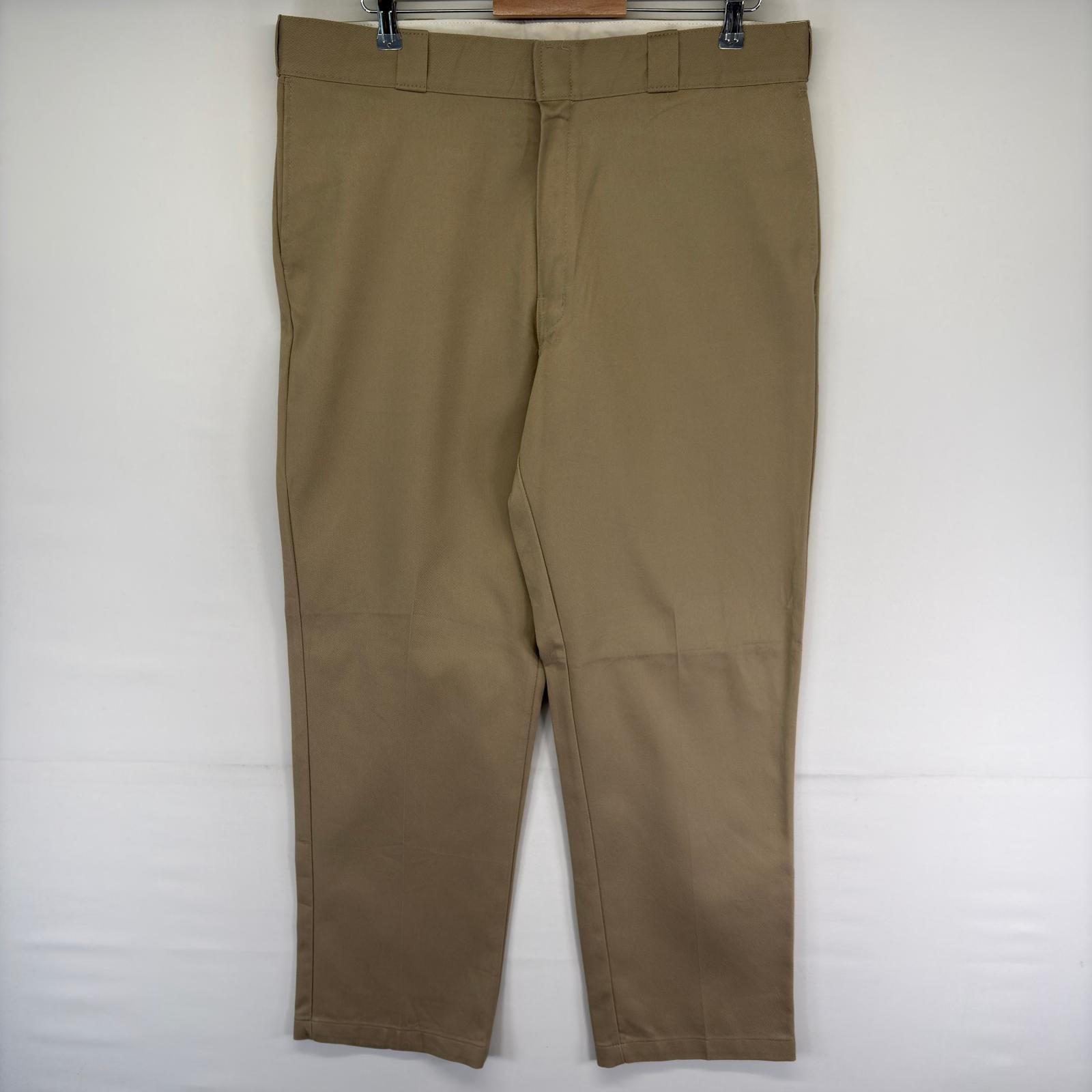古着 ディッキーズ Dickies パンツ チノパン スラックス 874 ストレート ジッパーフライ ワークパンツ w38 L32 ベージュ系 メンズ