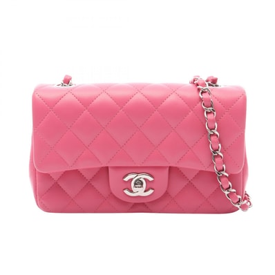 シャネル CHANEL ミニマトラッセ20 ショルダーバッグ バッグ ラムスキン(羊革) レディース ピンク系 A69900 【中古】