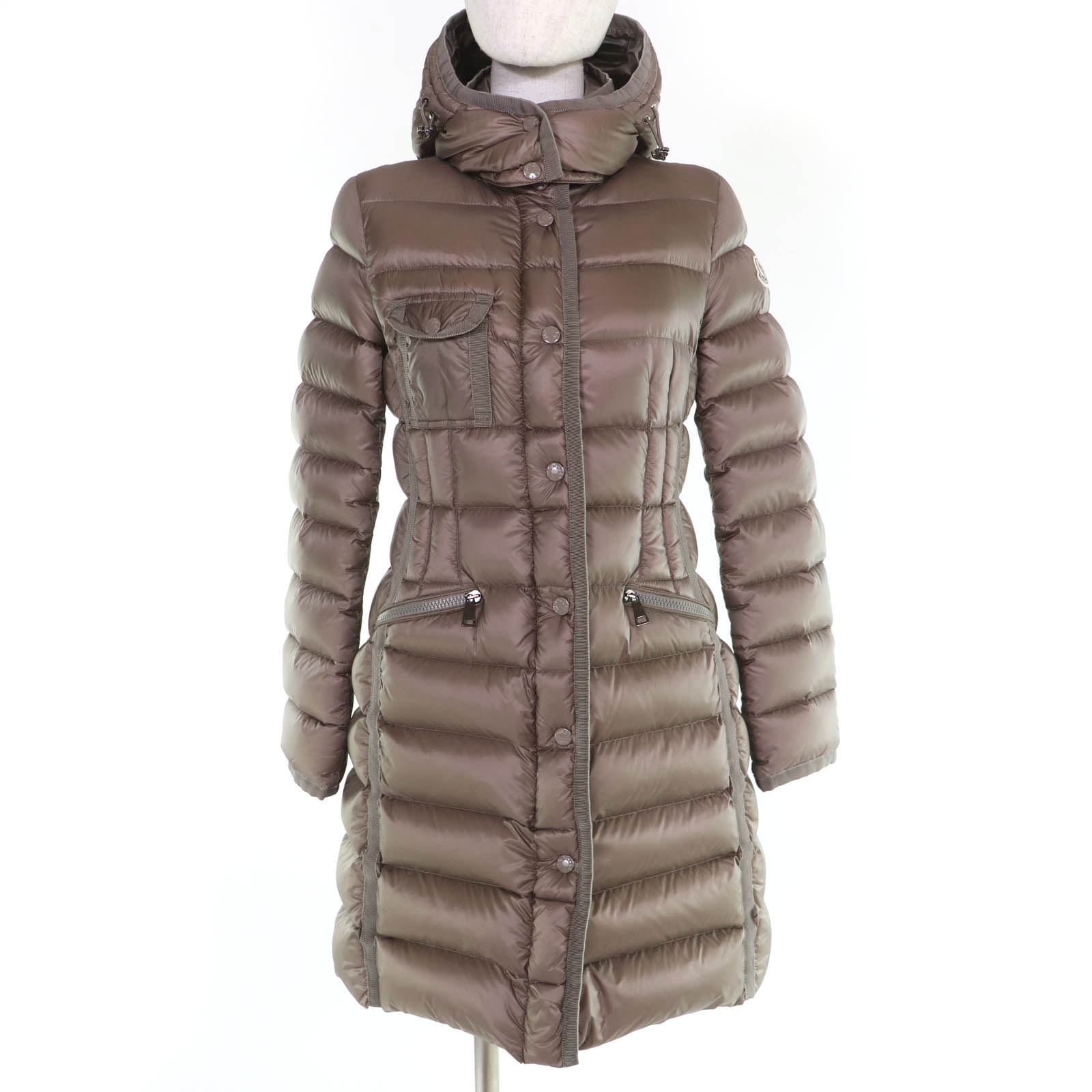 美品 モンクレール ダウンコート HERMINE エルミンヌ ライトブラウン 0