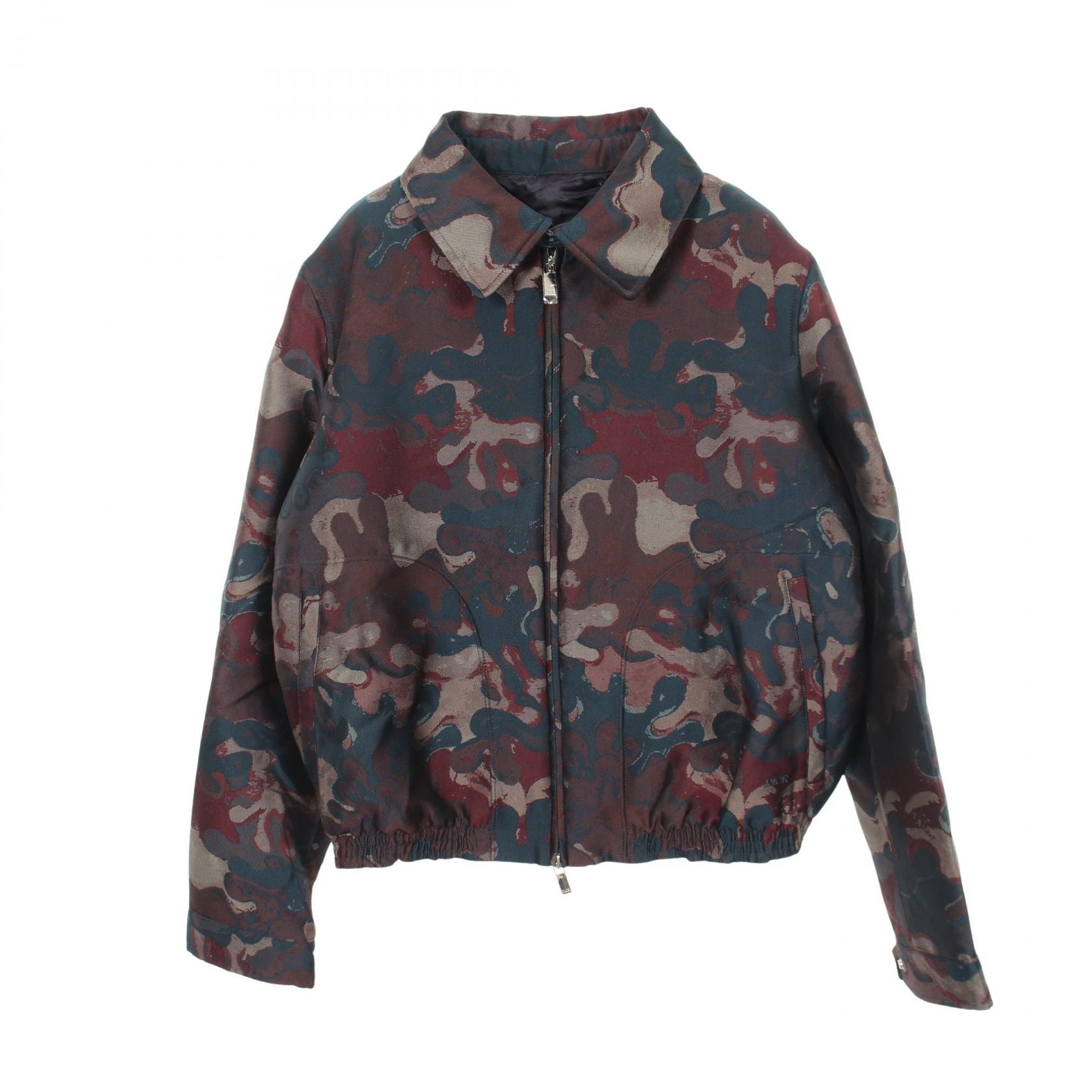 ディオール Dior DIOR × PETER DOIG ブルゾン 衣料品 アウター ポリエステル メンズ グリーン系 / ブラウン系 / マルチカラー 【中古】