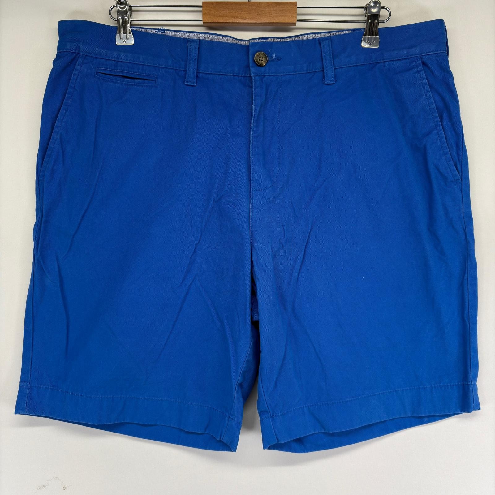 古着 トミーヒルフィガー TOMMY HILFIGER ショートパンツ ワンポイントロゴ ハーフパンツ チノパン w38  ブルー メンズ
