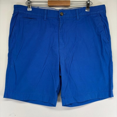 古着 トミーヒルフィガー TOMMY HILFIGER ショートパンツ ワンポイントロゴ ハーフパンツ チノパン w38 ブルー メンズ
