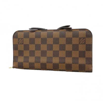 【6gd4163】ルイヴィトン 長財布 ダミエ ポルトフォイユアンソリット N63071 エベヌ【中古】レディース
