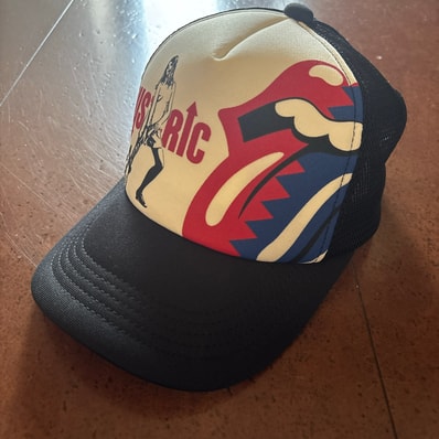 HYSTERIC GLAMOUR x THE ROLLING STONES Steel Wheels Mesh Cap "Black" 02243QH09