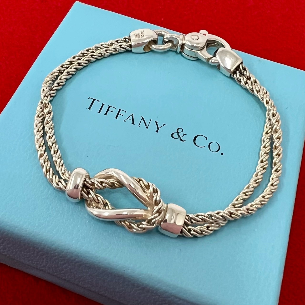 TIFFANY&Co. ティファニー センターノット ダブルロープ ブレスレット シルバー925 ブレスレット シルバー
94233