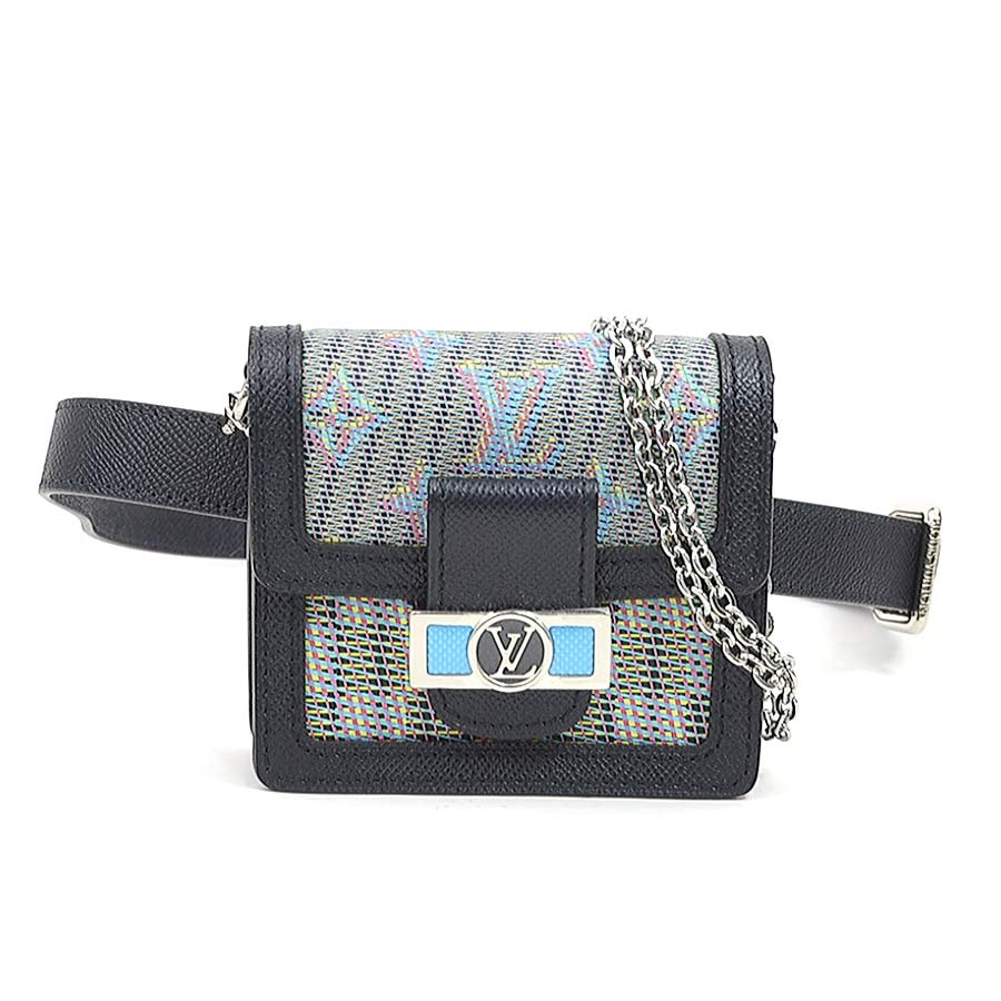 ルイ ヴィトン LOUIS VUITTON ウエストバッグ ベルトバッグ ショルダーバッグ モノグラム LVポップ ドーフィーヌMINI/モノグラム LVポップ ブラック×マルチカラー レディース M68619【中古】 90207a