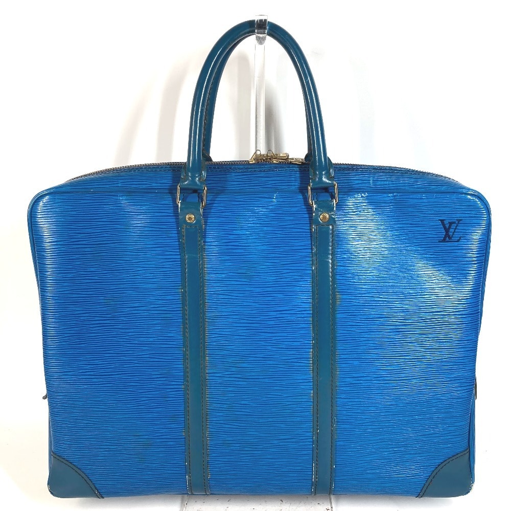 ルイヴィトン LOUIS VUITTON ポルト ドキュマン ヴォワヤージュ PDV  M54475  エピ ハンドバッグ 書類バッグ ブリーフケース ビジネスバッグ エピレザー トレドブルー ブルー