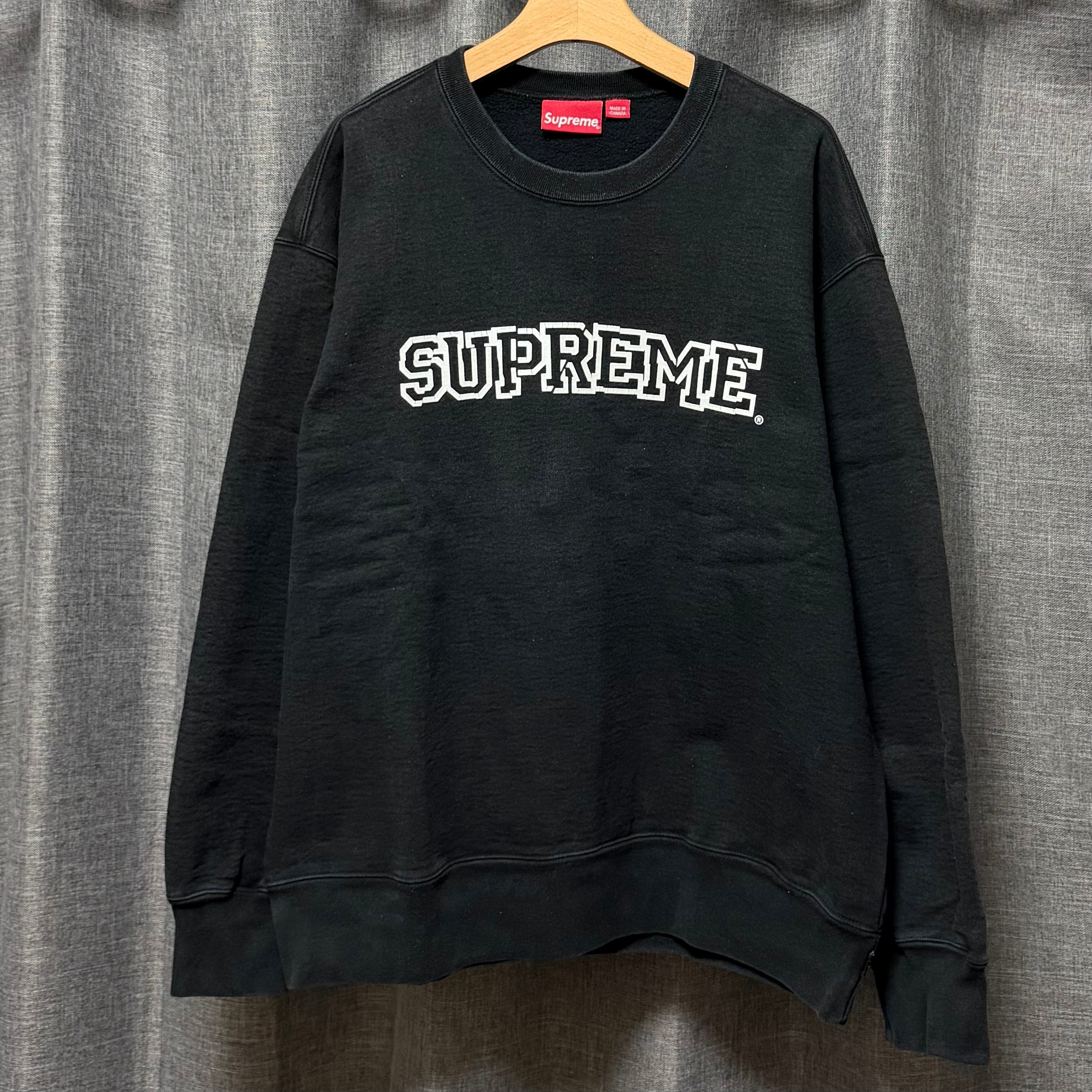 Supreme Shattered Logo Crewneck "Black"