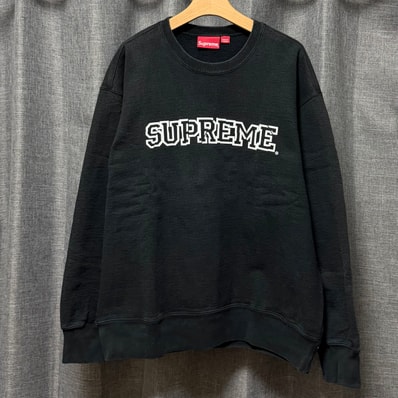 Supreme Shattered Logo Crewneck "Black"