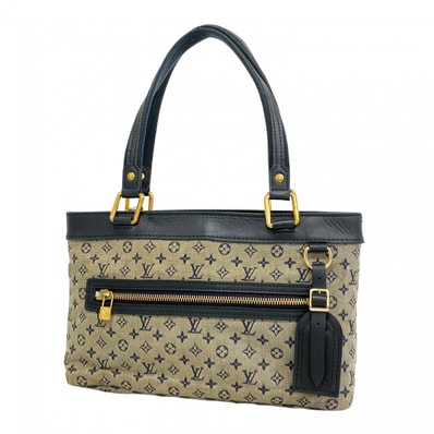 【6dc3778-k】ルイヴィトン ハンドバッグ モノグラム・ミニ ルシーユPM M92676 ブルー【中古】レディース