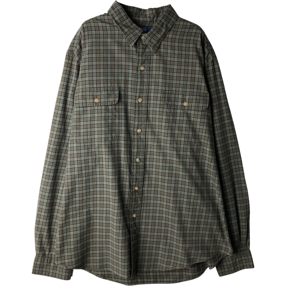 古着 ラルフローレン Ralph Lauren POLO by Ralph Lauren 長袖 コットンチェックシャツ メンズXL相当/eaa618555