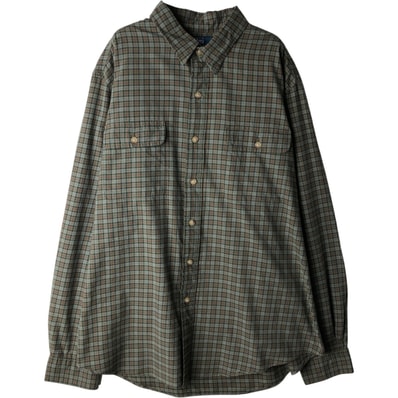 古着 ラルフローレン Ralph Lauren POLO by Ralph Lauren 長袖 コットンチェックシャツ メンズXL相当/eaa618555