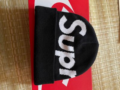 Supreme Big Logo Beanie "Black"