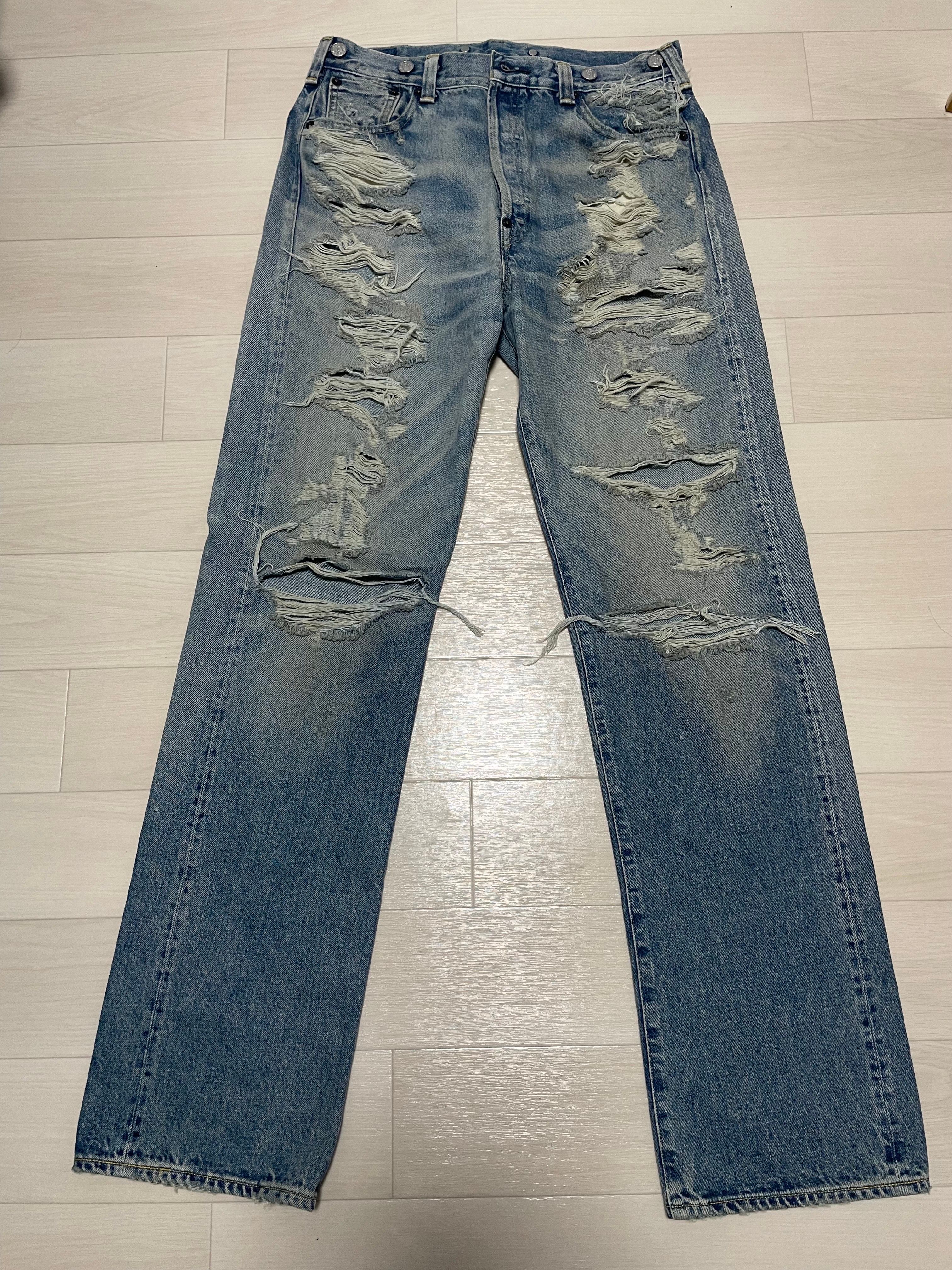 KENZO x LEVI'S 501 1933 Jean Men's "Stone Bl Dirty Blue Denim"