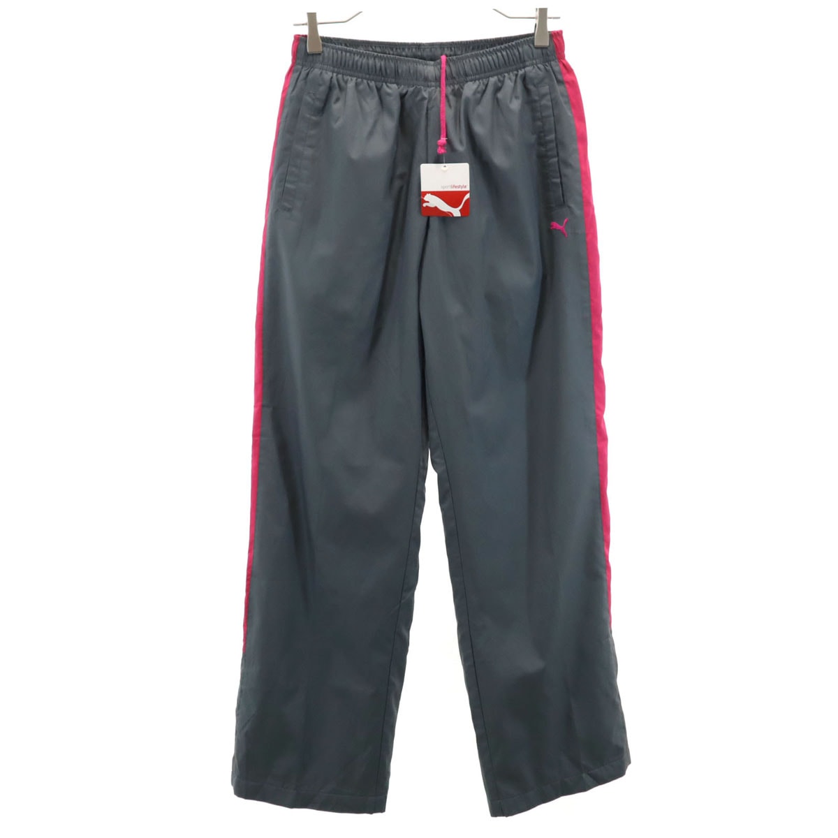 未使用 PUMA プーマ ウインドパンツ L グレー 裏トリコット