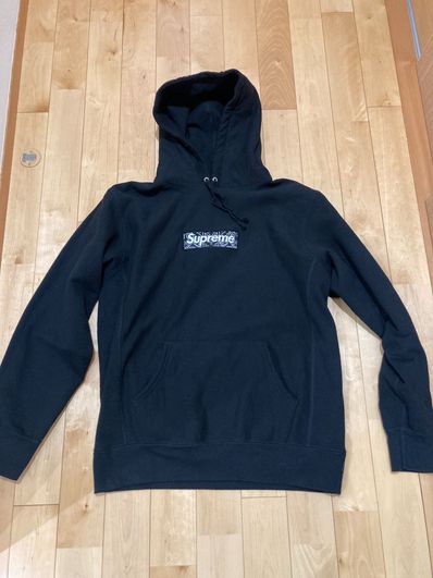 Supreme Bandana Box Logo Hooded Sweatshirt "Black"