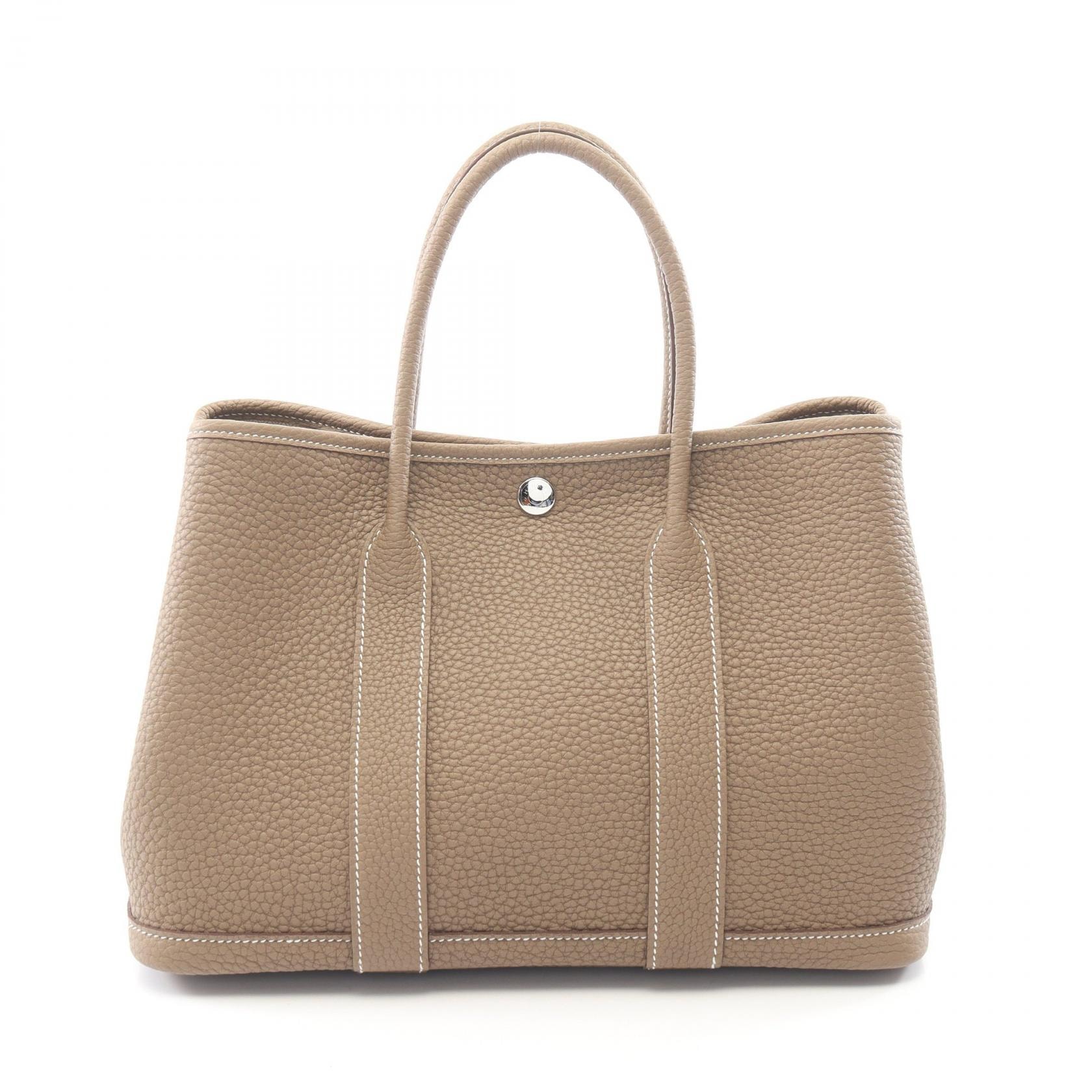 エルメス HERMES ガーデンパーティTPM エトゥープ トートバッグ バッグ ネゴンダ ネゴンダ K刻印(2025年製造) レディース グレー系 【中古】
