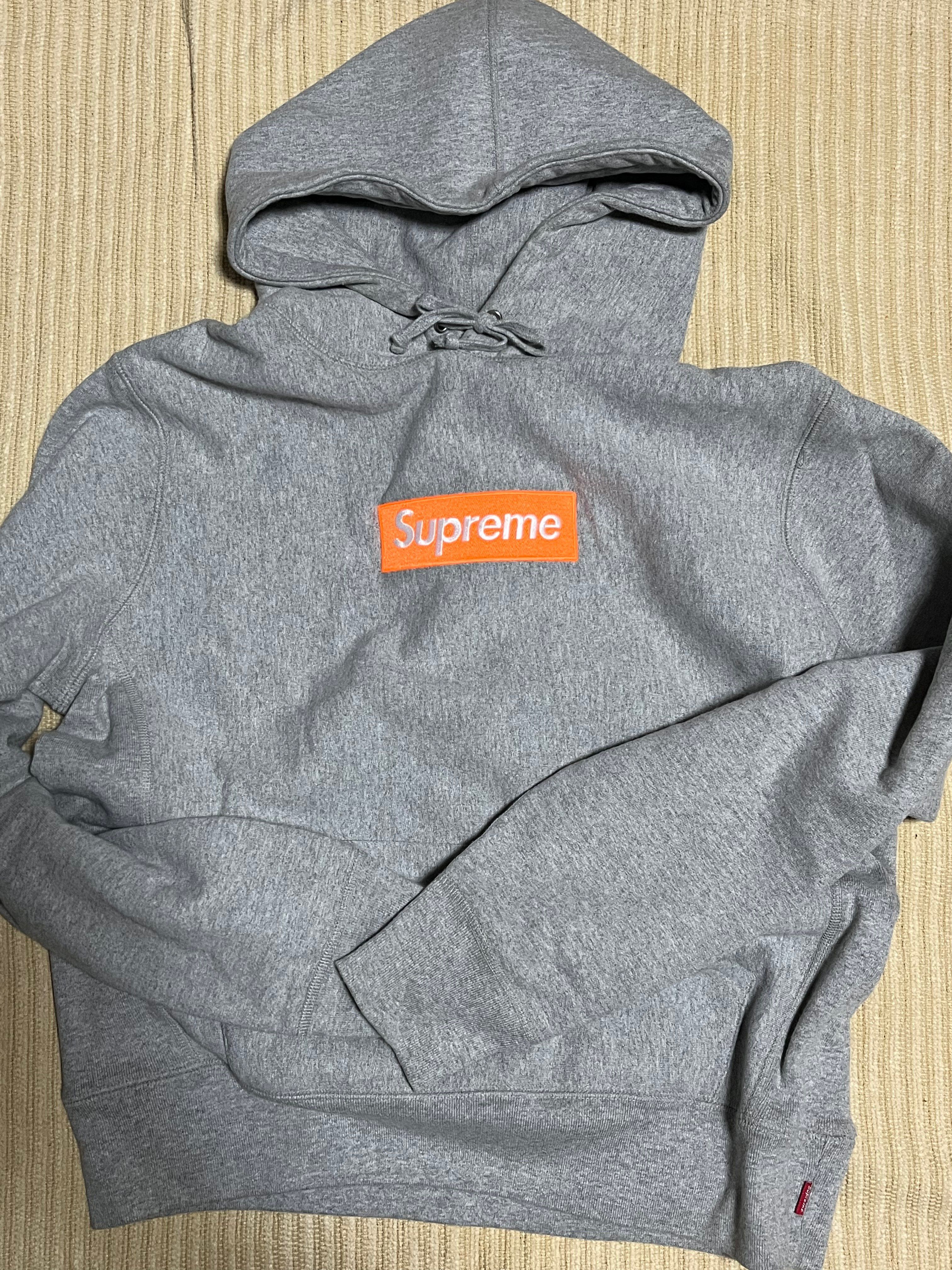 Supreme Box Logo Hooded Sweatshirt "Hether Grey" (17FW)