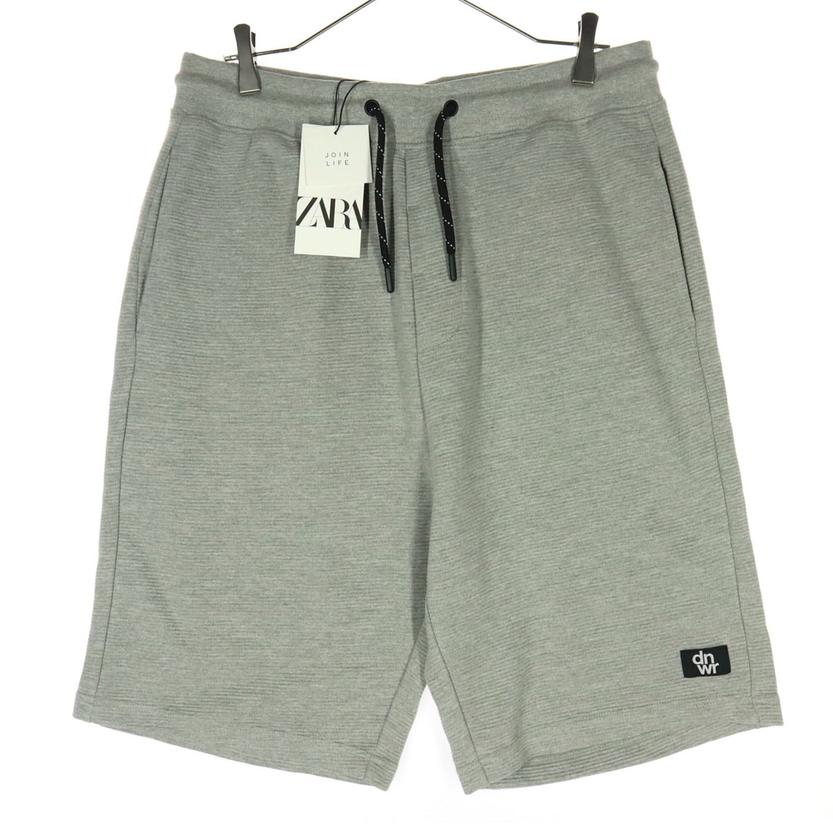 未使用 ZARA ザラ ワンポイント ハーフパンツ L グレー