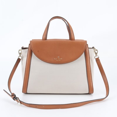 ■美品 ケイトスペード ショルダーバッグ レザー×キャンバス