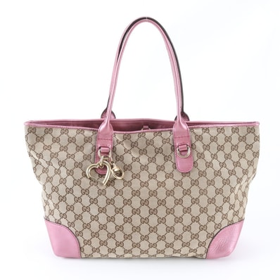 ■美品 グッチ GGキャンバスハートビット 269956 トート バッグ