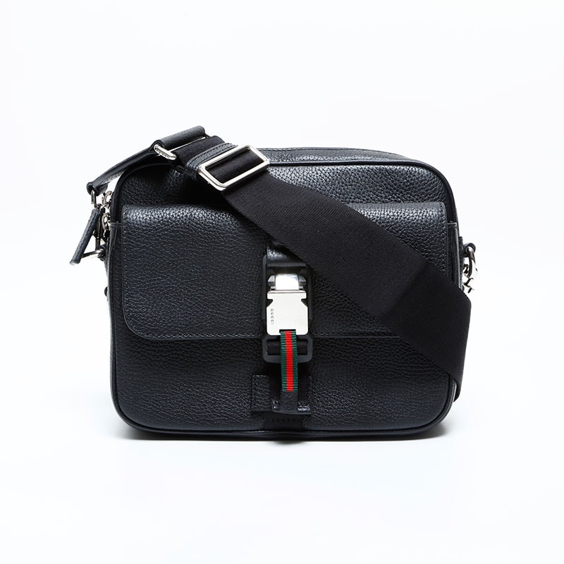 グッチ GUCCI レザー ソフト グレインレザー クロスボディバッグ ショルダーバッグ【中古】