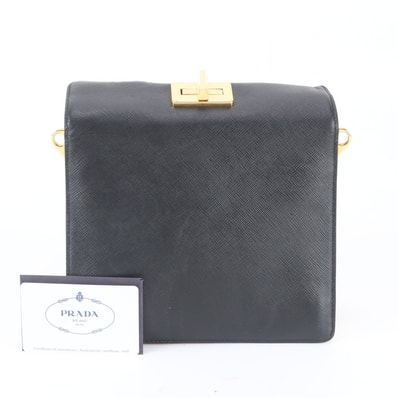 ■美品 プラダ サフィアーノ B5043C クラッチ バッグ レザー