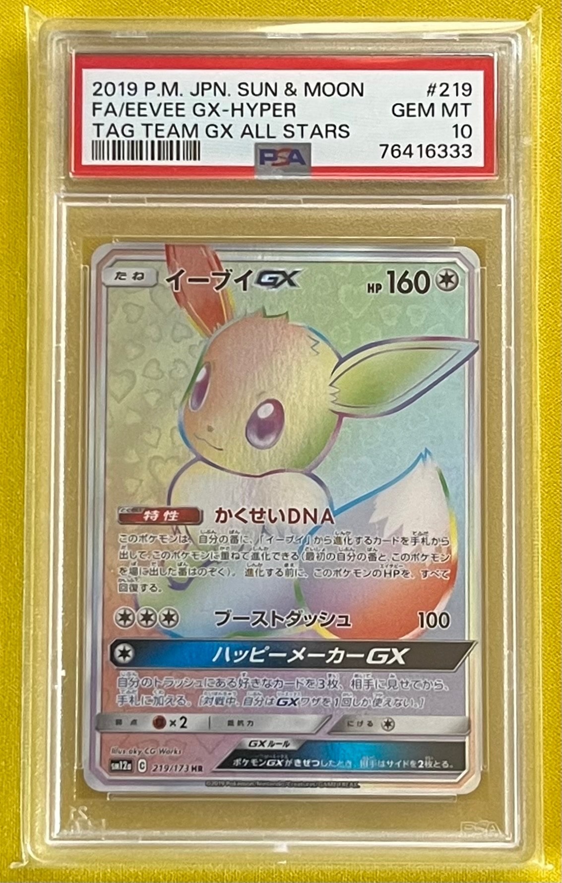 PSA10 イーブイGX HR 219/173 sm12a 【公式通販】