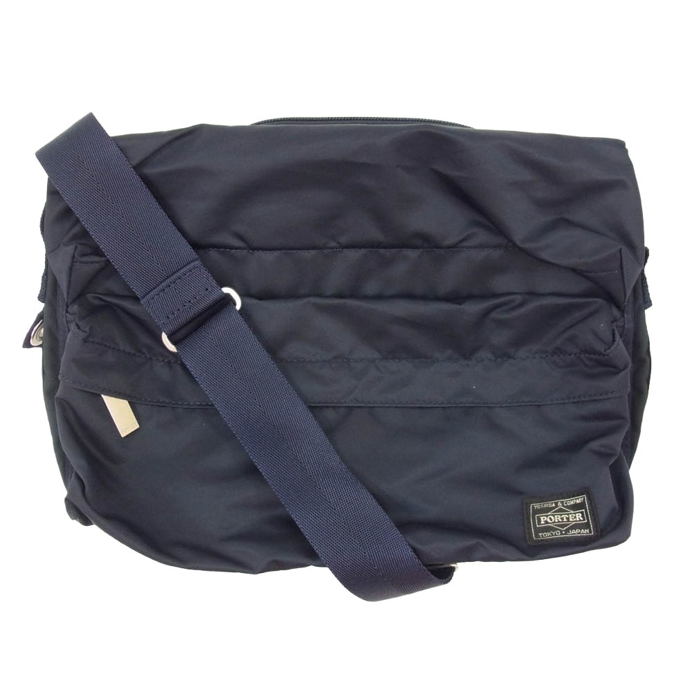 PORTER ポーター 690-17848 FRAME SHOULDER BAG フレーム ショルダーバッグ ネイビー系【中古】