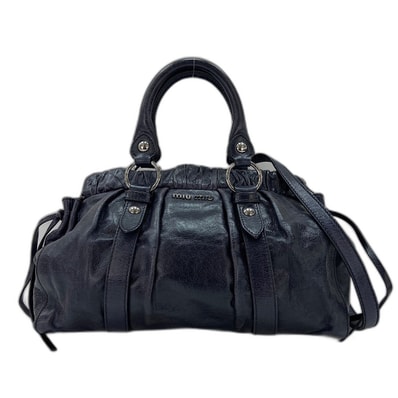 ミュウ ミュウ Miu Miu 2WAY ハンドバッグ レザー【中古】
