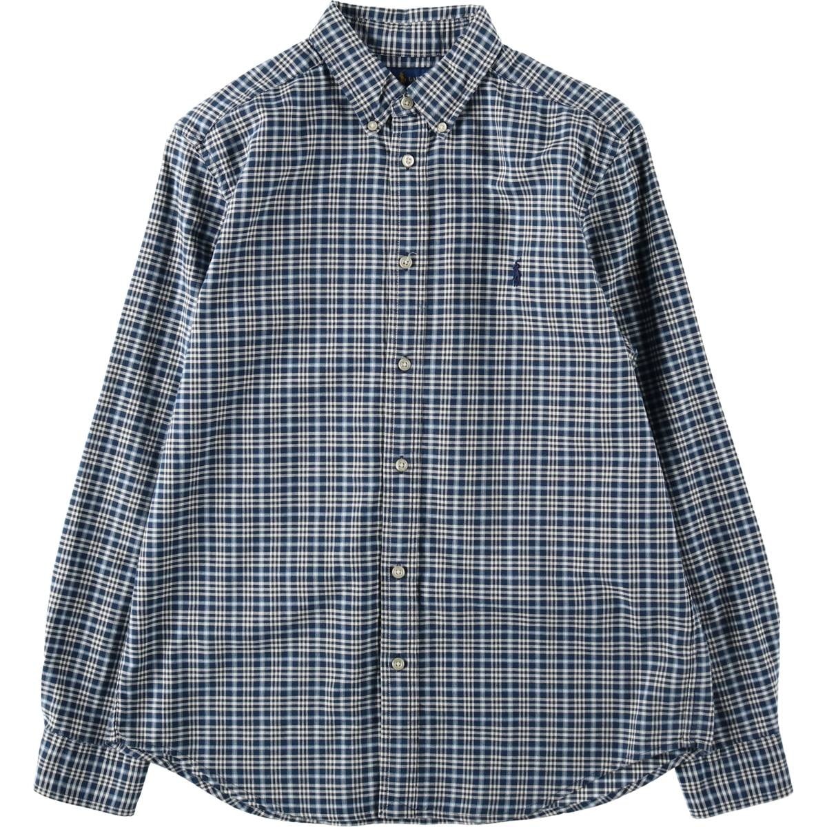 古着 ラルフローレン Ralph Lauren 長袖 ボタンダウンチェックシャツ レディースXL相当/eaa641906